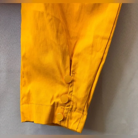 Levi’s Junie Mutton Sleeve Cotton Blend Blouse In Old Gold Size X-LARGE - Picture 3 of 11